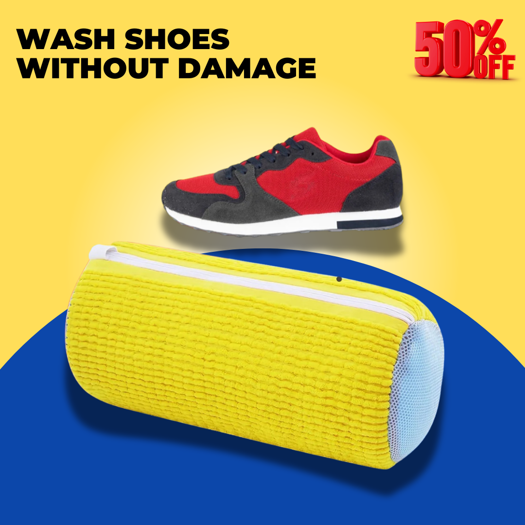 Shoe Washing Machine Bag — Damage-Free Shoe Cleaning | Protects Shape, Stitching & Fabric
