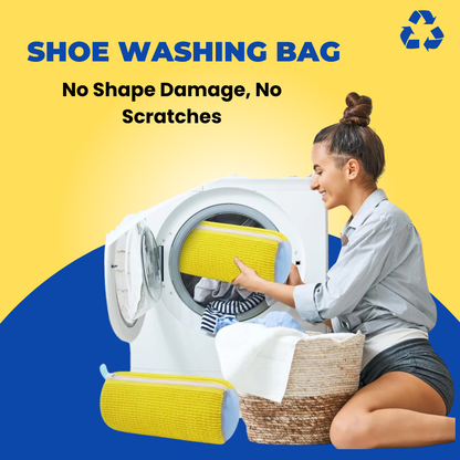 Shoe Washing Machine Bag — Damage-Free Shoe Cleaning | Protects Shape, Stitching & Fabric