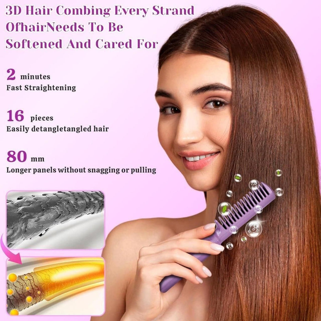 Meneflix™ Cordless Mini Hair Straightener & Hot Comb