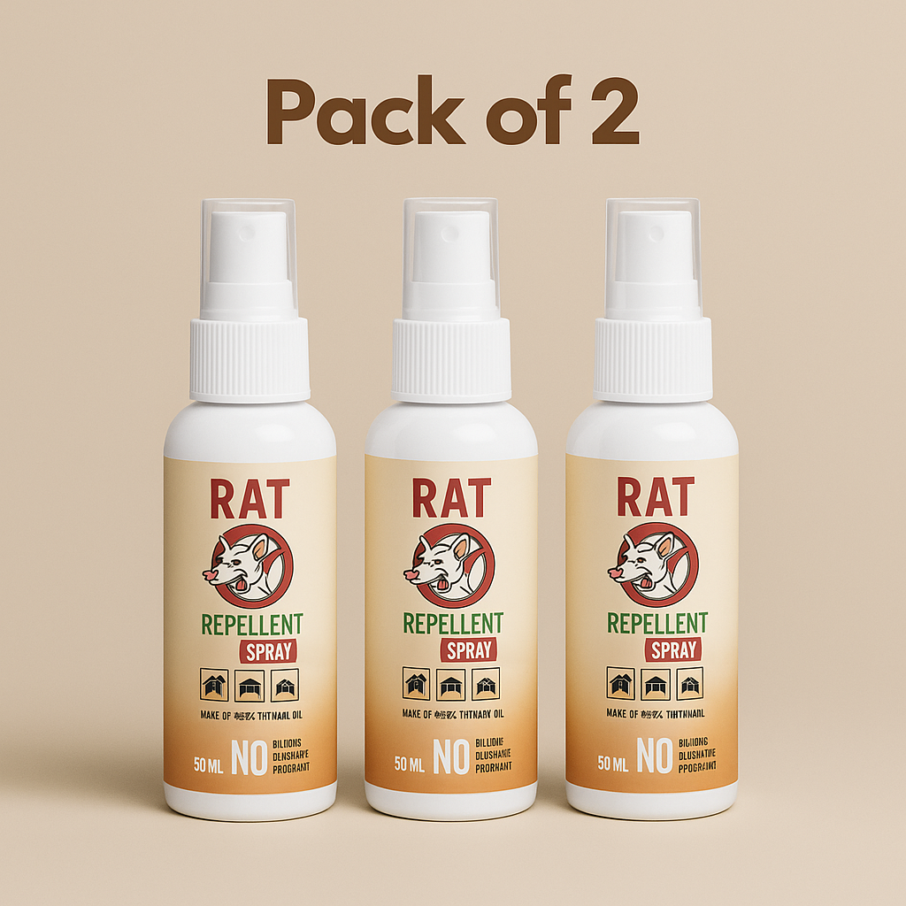 Kleneo™ Rat Repellent Spray (50ml × 2) – Safe, Powerful & Long-Lasting