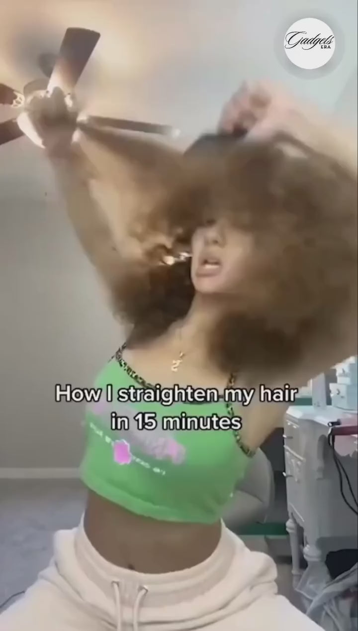 Meneflix™ Cordless Mini Hair Straightener & Hot Comb